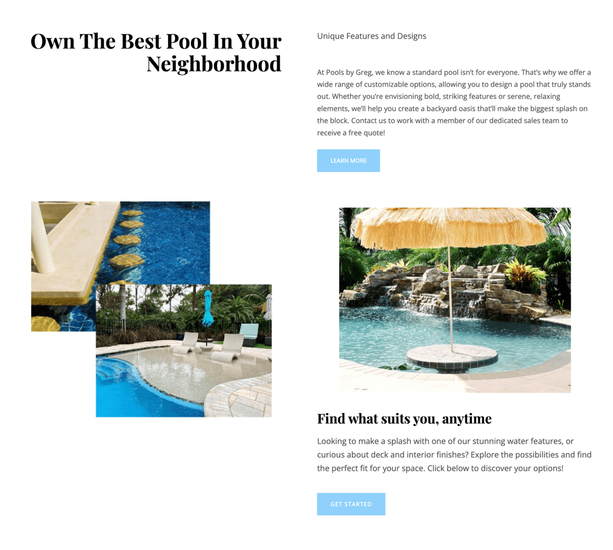 Custom Pool Design Solutions